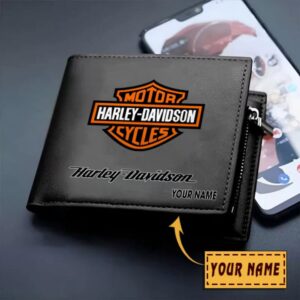 Harley-Davidson Custom Name Casual Leather Wallet VS15