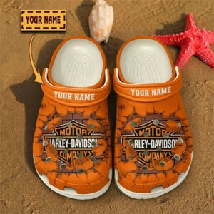 Harley-Davidson Custom Name Classic Casual Crocs Shoes VS2
