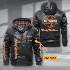 HLD Designed Custom Name Casual Winter Leather Jacket VS12