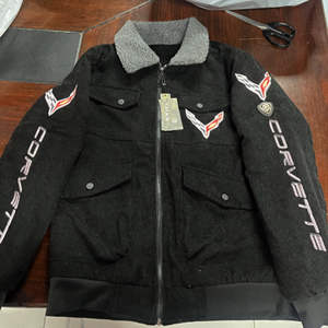 Corvette Custom Name Casual Winter Corduroy Jacket VS40 photo review