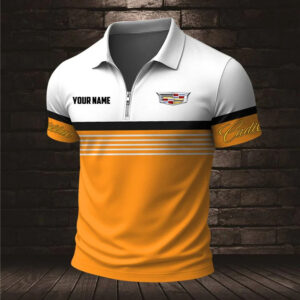 Cadillac Custom Name Modern Fit Luxe Classic Polo Shirt VS16