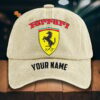 Ferrari Custom Name Universal Fit Unisex Classic Cap VS38