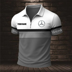 Mercedes Custom Name Modern Fit Luxe Classic Polo Shirt VS16