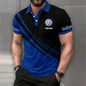 Volkswagen Custom Name Modern Fit Luxe Classic Polo Shirt VS14