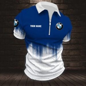 BMW Custom Name Modern Fit Luxe Classic Polo Shirt VS17