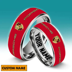 Porsche Custom Name Multicolored Ring VS3