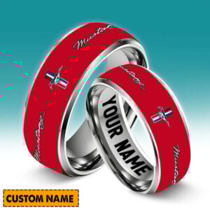 Mustang Custom Name Multicolored Ring VS3