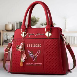 Corvette Custom Name Classic Leather Women Handbag VS04