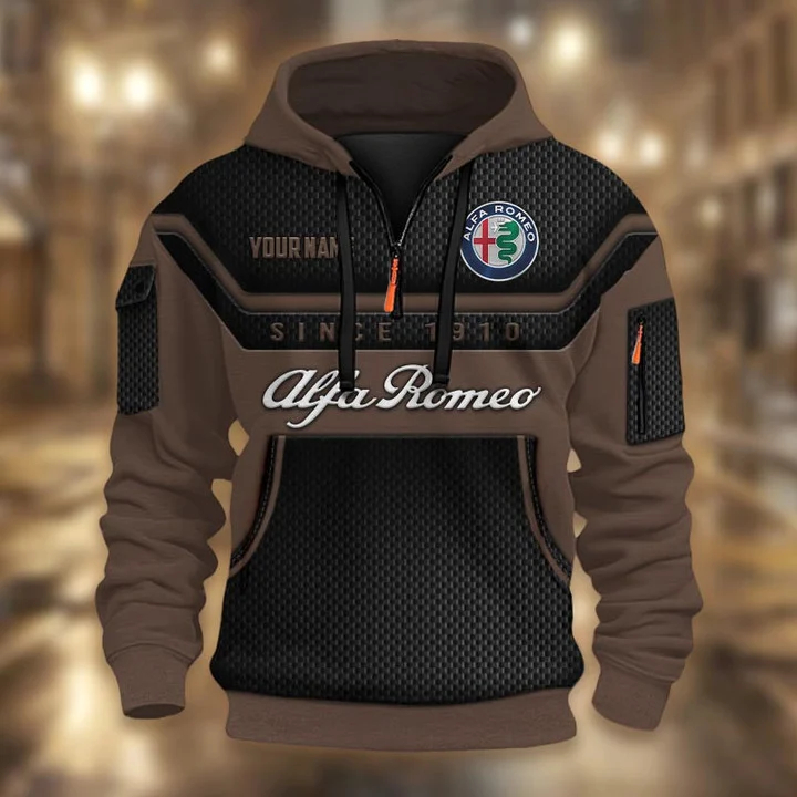 Alfa Romeo DMHT1720 3D Half-zip Hoodie Multicolor (2)