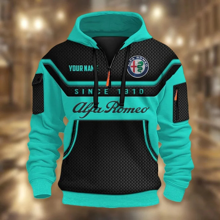 Alfa Romeo DMHT1720 3D Half-zip Hoodie Multicolor (3)