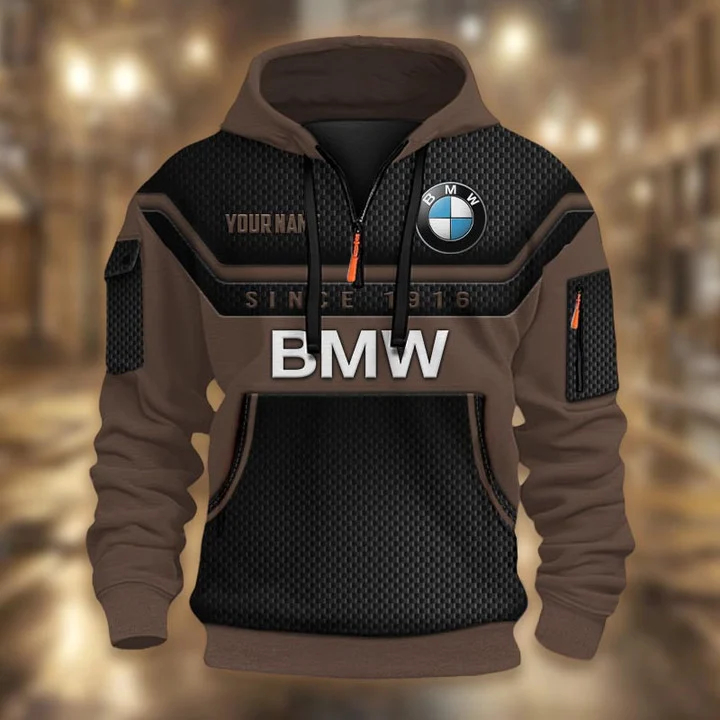 BMW DMHT1725 3D Half-zip Hoodie Multicolor (2)