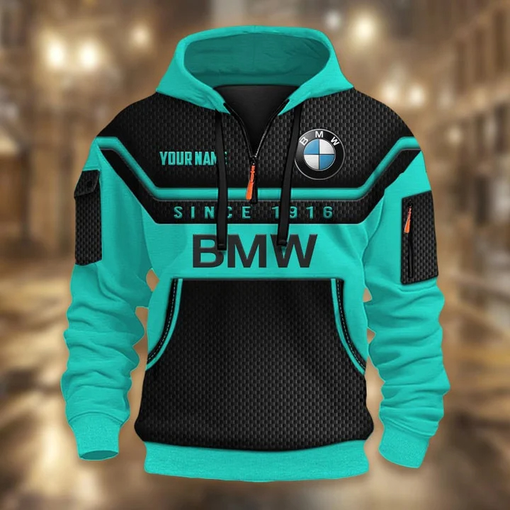 BMW DMHT1725 3D Half-zip Hoodie Multicolor (3)