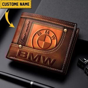 BMW Custom Name Casual Leather Wallet VS20