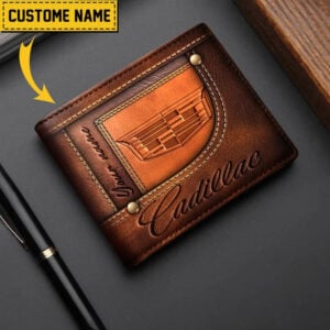 Cadillac Custom Name Casual Leather Wallet VS20
