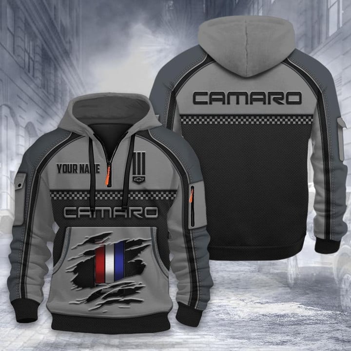 Chevrolet Camaro DMHT1911 3D Half-zip Hoodie Multicolor (3)