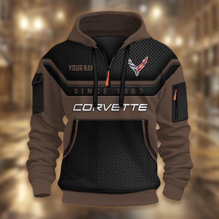 Chevrolet Corvette DMHT1732 3D Half-zip Hoodie Multicolor (1)