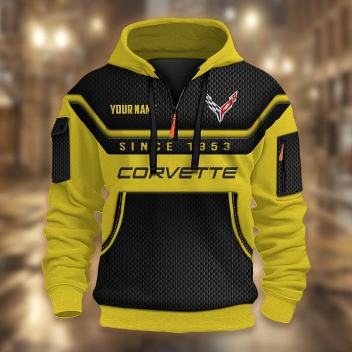 Chevrolet Corvette DMHT1732 3D Half-zip Hoodie Multicolor (2)