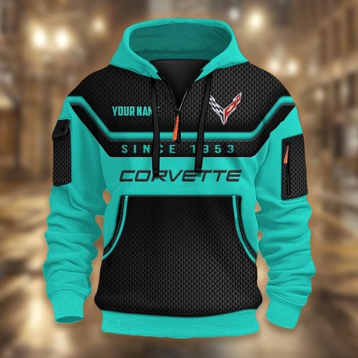 Chevrolet Corvette DMHT1732 3D Half-zip Hoodie Multicolor (4)
