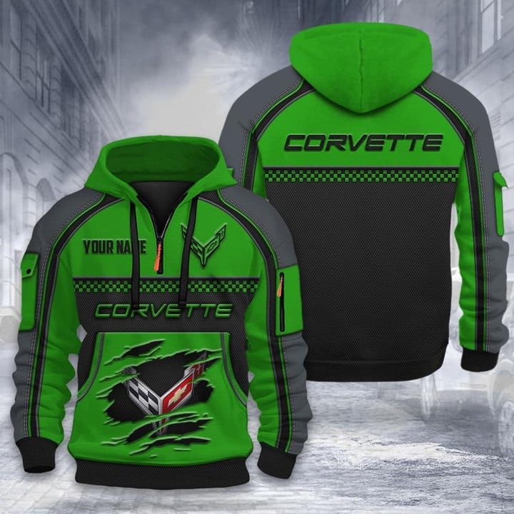 Chevrolet Corvette DMHT1912 3D Half-zip Hoodie Multicolor (7)