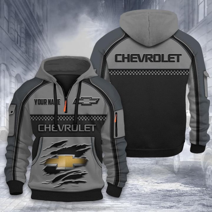 Chevrolet DMHT1910 3D Half-zip Hoodie Multicolor (1)
