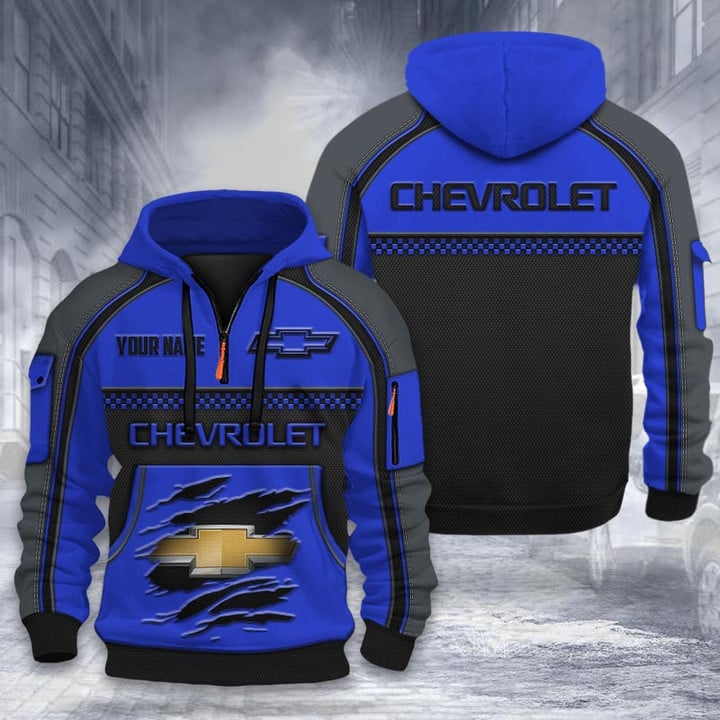 Chevrolet DMHT1910 3D Half-zip Hoodie Multicolor (3)