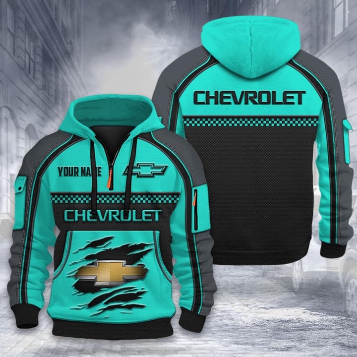 Chevrolet DMHT1910 3D Half-zip Hoodie Multicolor (5)