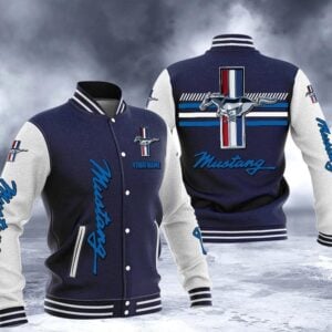 Mustang Custom Name Baseball Jacket Full Color VS05