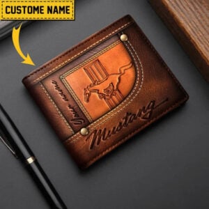 Mustang Custom Name Casual Leather Wallet VS20