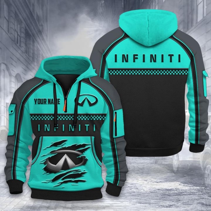 Infiniti DMHT1932 3D Half-zip Hoodie Multicolor (1)