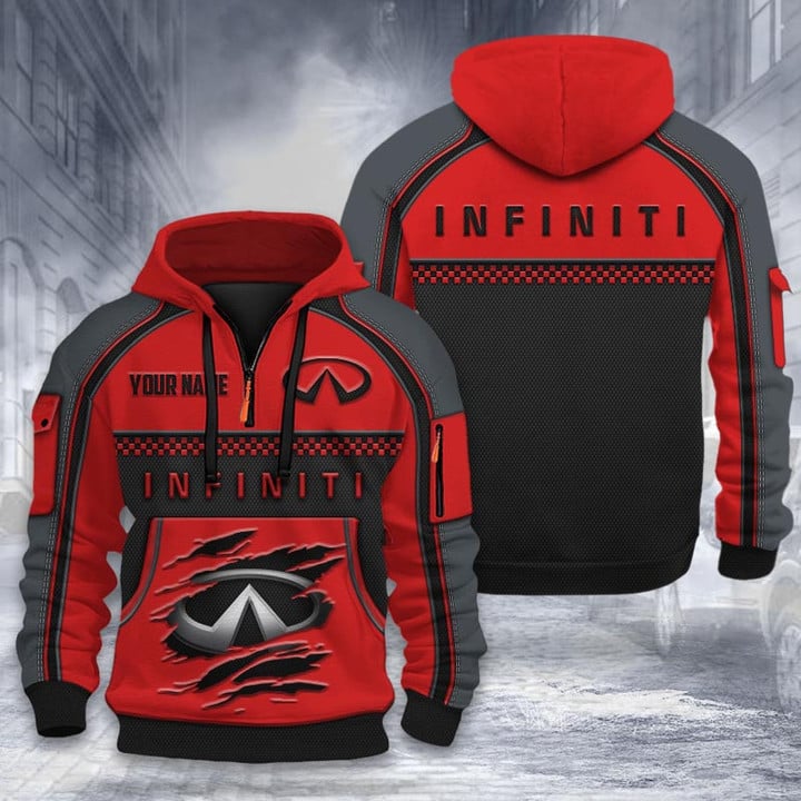 Infiniti DMHT1932 3D Half-zip Hoodie Multicolor (3)