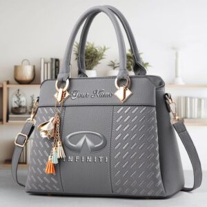 Infiniti Custom Name Classic Leather Women Handbag VS3