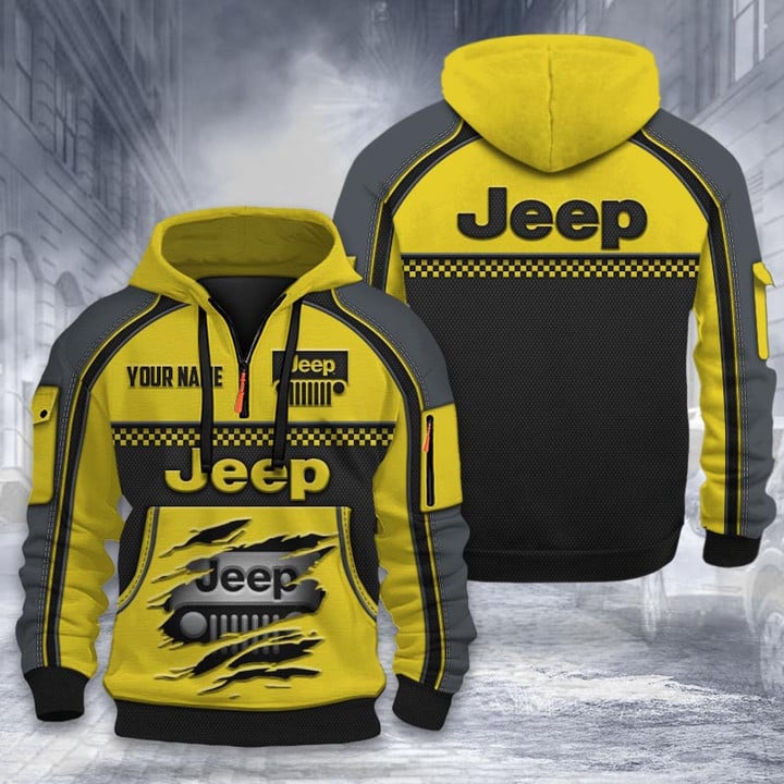 Jeep DMHT1934 3D Half-zip Hoodie Multicolor (2)