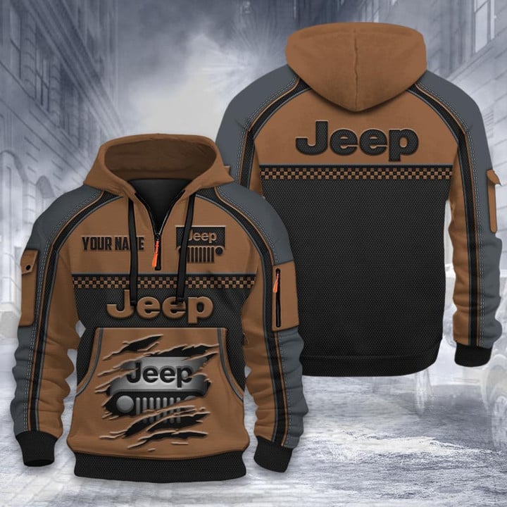 Jeep DMHT1934 3D Half-zip Hoodie Multicolor (3)