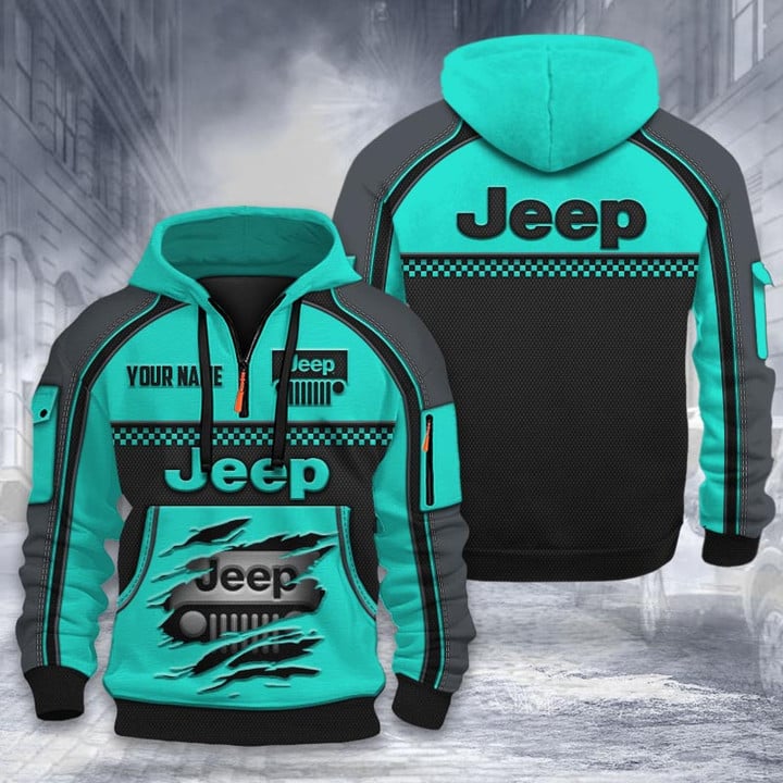 Jeep DMHT1934 3D Half-zip Hoodie Multicolor (4)