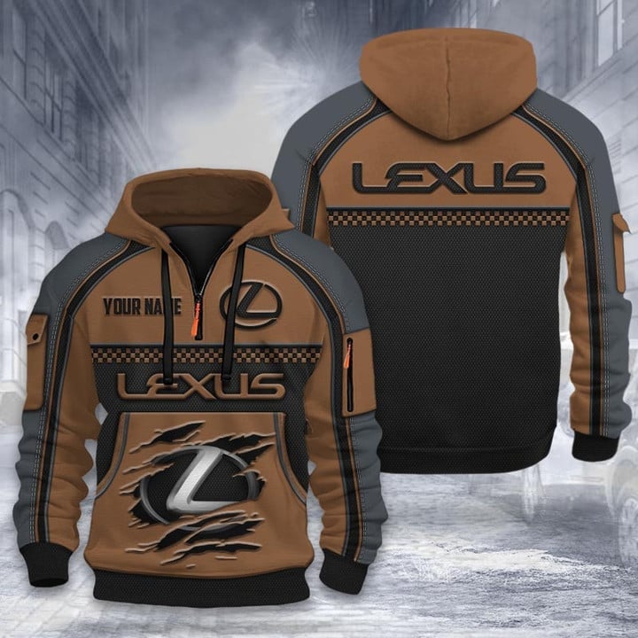 Lexus DMHT1938 3D Half-zip Hoodie Multicolor (1)