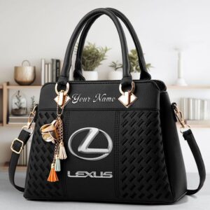 Lexus Custom Name Classic Leather Women Handbag VS3