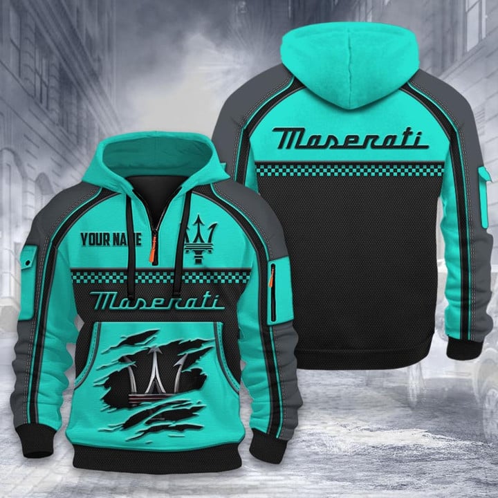 Maserati DMHT1941 3D Half-zip Hoodie Multicolor (2)