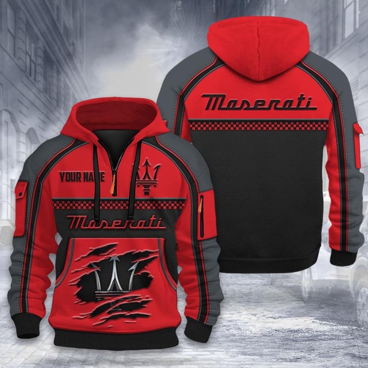 Maserati DMHT1941 3D Half-zip Hoodie Multicolor (3)