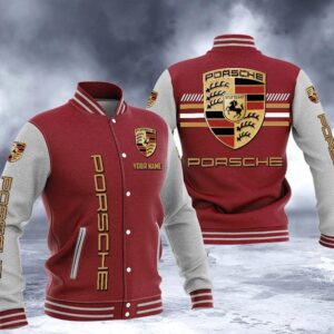 Porsche Custom Name Baseball Jacket Full Color VS05