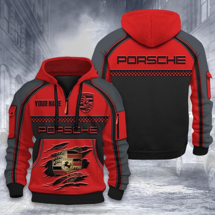 Porsche DMHT1955 3D Half-zip Hoodie Multicolor (1)