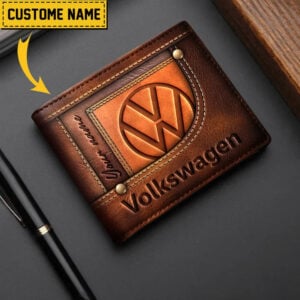 Volkswagen Custom Name Casual Leather Wallet VS20