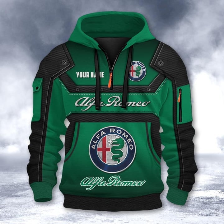 Alfa Romeo DMHT2169 3D Half-zip Hoodie Multicolor (2)