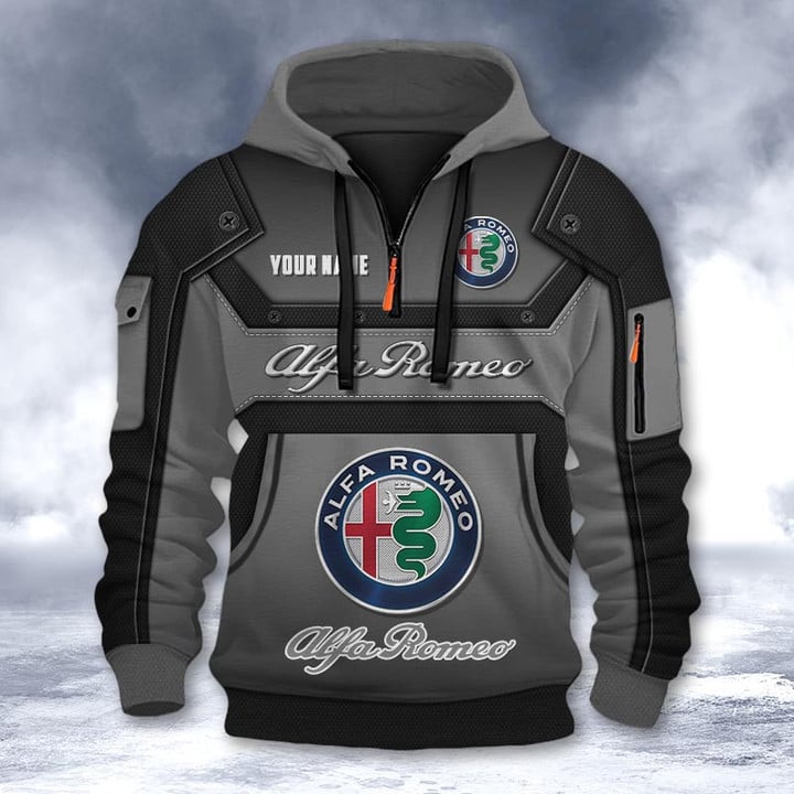 Alfa Romeo DMHT2169 3D Half-zip Hoodie Multicolor (5)