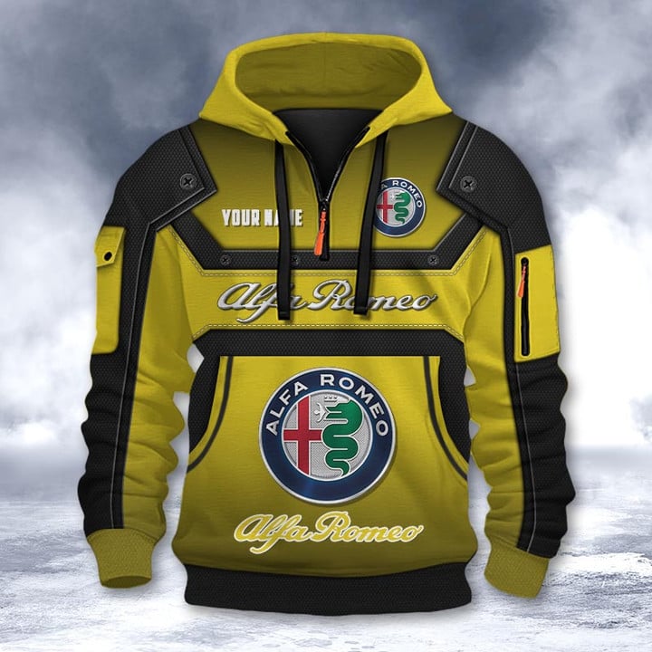 Alfa Romeo DMHT2169 3D Half-zip Hoodie Multicolor (6)