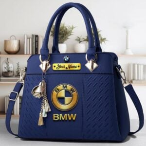 BMW Custom Name Classic Leather Women Handbag VS7