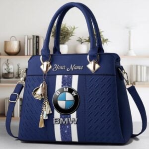 BMW Custom Name Classic Leather Women Handbag VS6