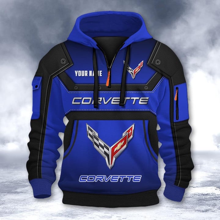 Chevrolet Corvette DMHT2181 3D Half-zip Hoodie Multicolor (1)