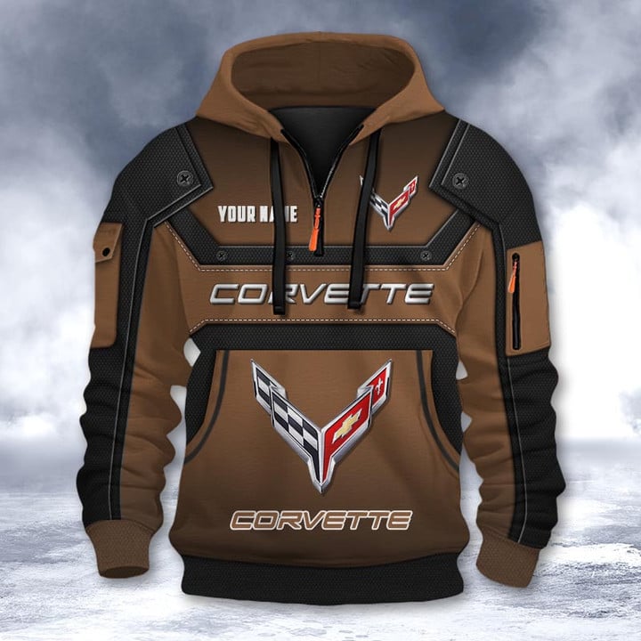 Chevrolet Corvette DMHT2181 3D Half-zip Hoodie Multicolor (2)