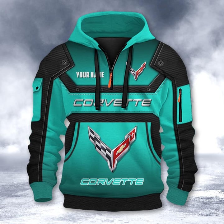 Chevrolet Corvette DMHT2181 3D Half-zip Hoodie Multicolor (3)