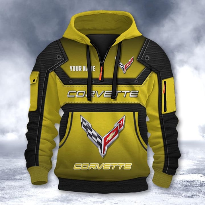 Chevrolet Corvette DMHT2181 3D Half-zip Hoodie Multicolor (4)